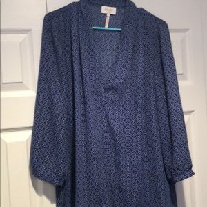 Navy blouse
